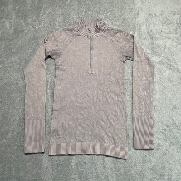 Lululemon Shirt Long Sleeve Pullover 1/4 Zip Thumbholes Activewear Running Gym - Picture 1 of 8